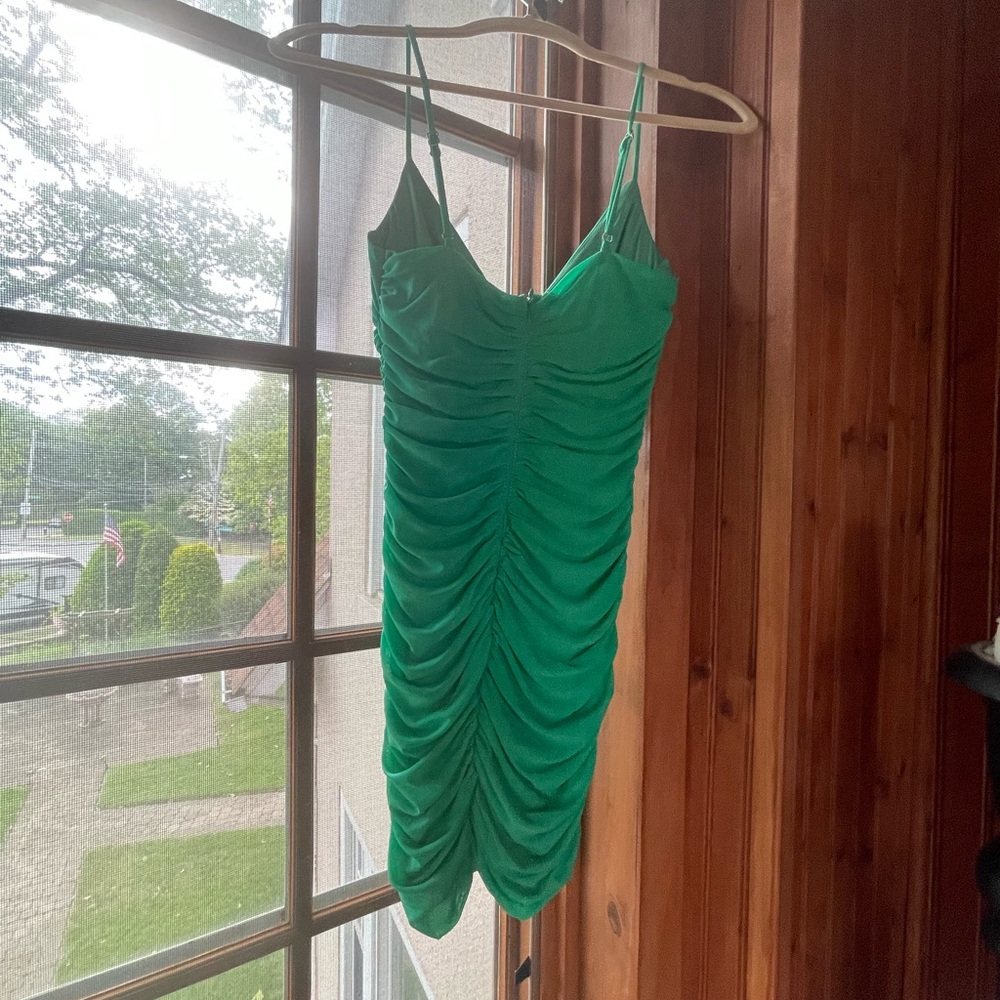 NWT White Fox Long Goodbyes MiniDres Green size Small